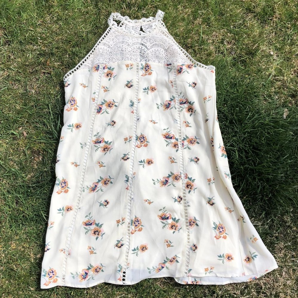 Cream Lace Summer Dress